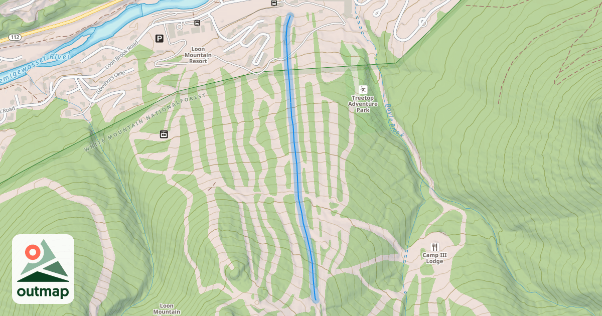 Map of Loon Mountain Park