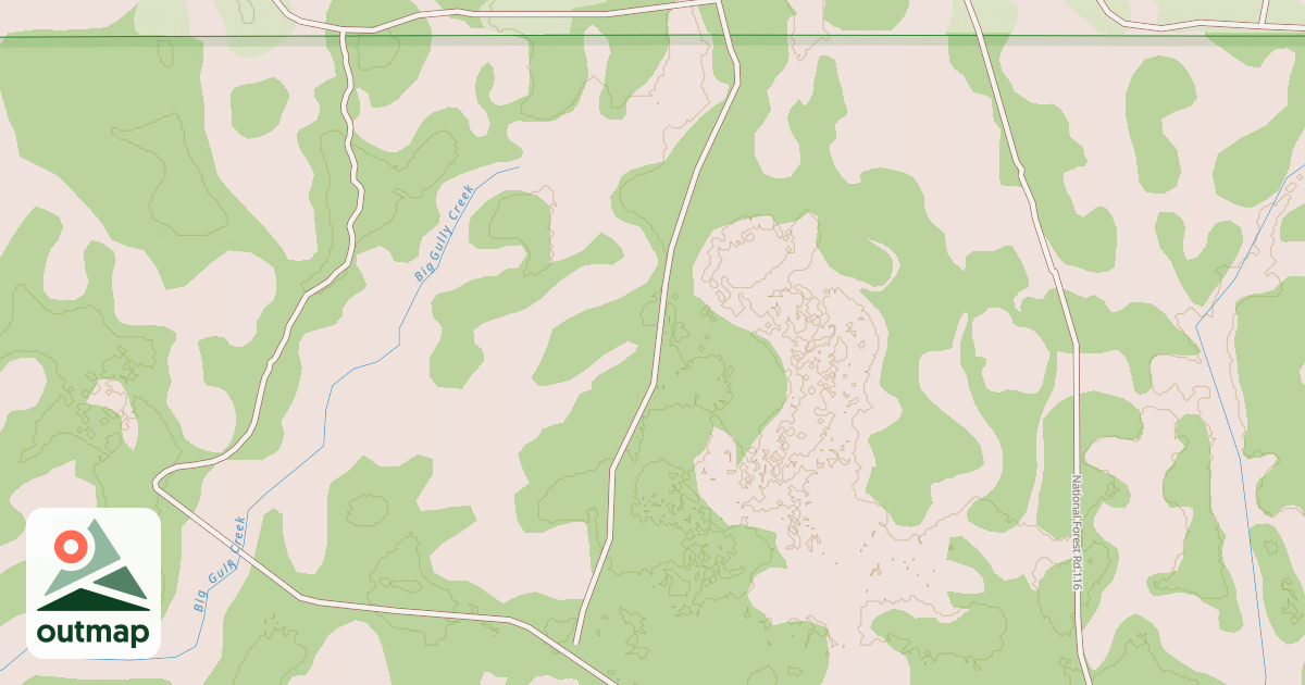 Map of BUGGER SPUR
