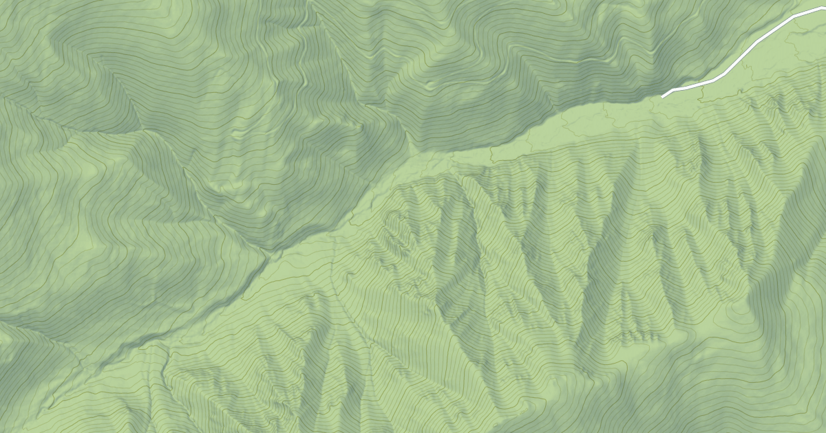 Map preview of Evans Gulch