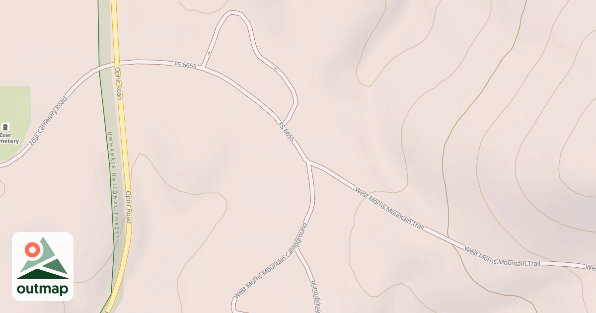 Map of WEST MORRIS MT.