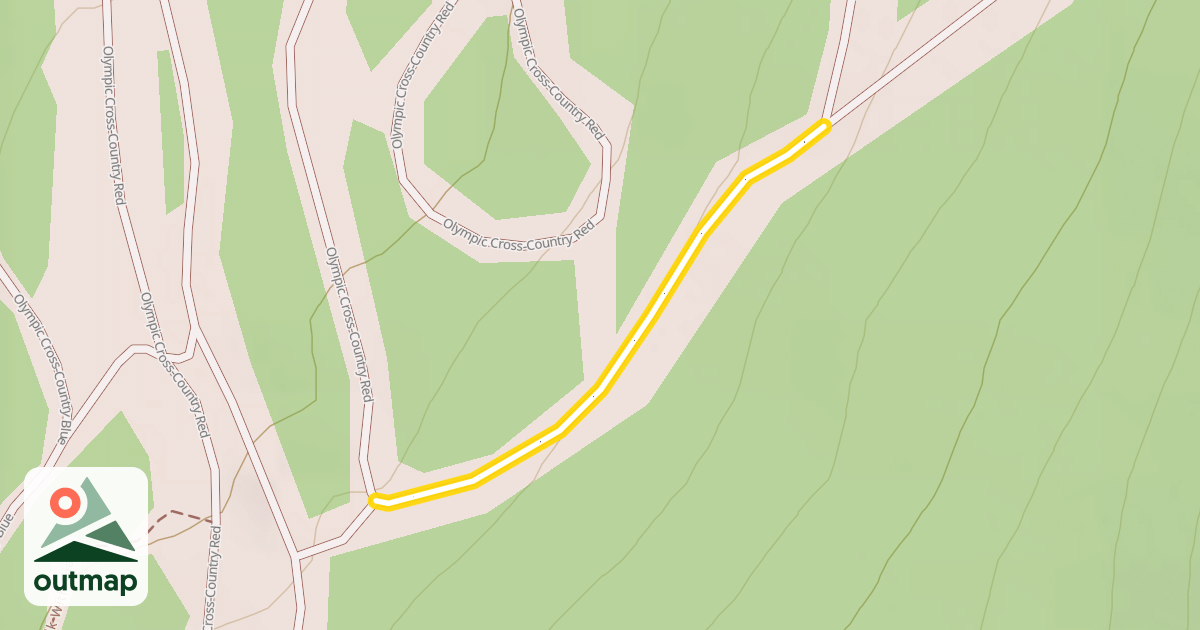 Map of Olympic Cross-Country Red