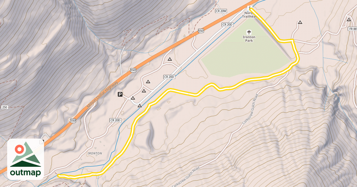 Map of Townsite Loop