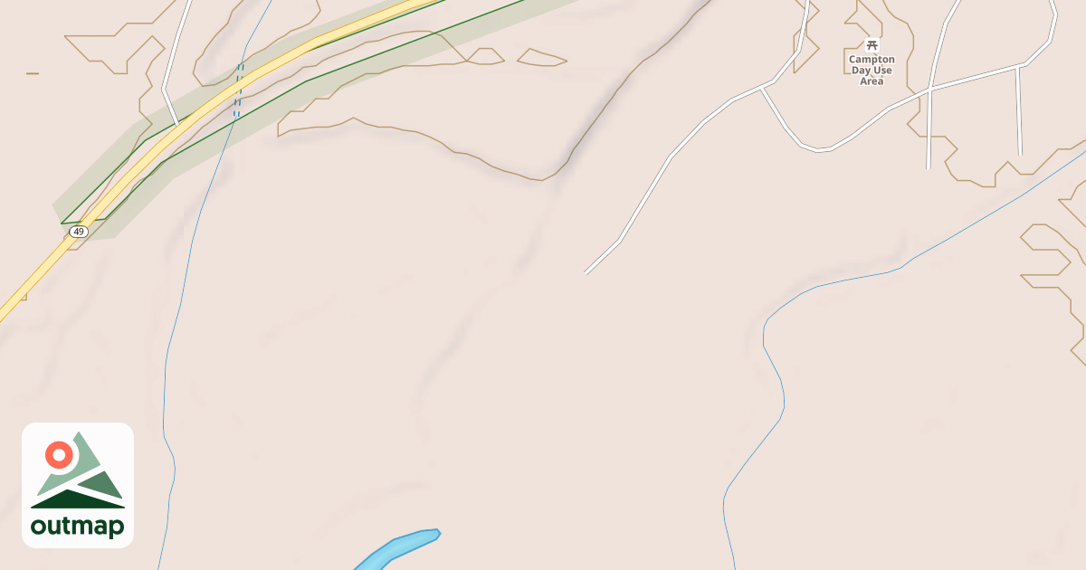 Map of CAMPTON RECREATION AREA SPUR A