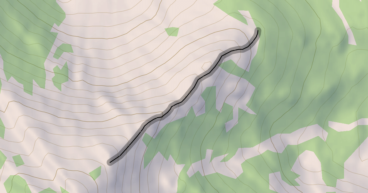 Map preview of Headwall Ridge Traverse