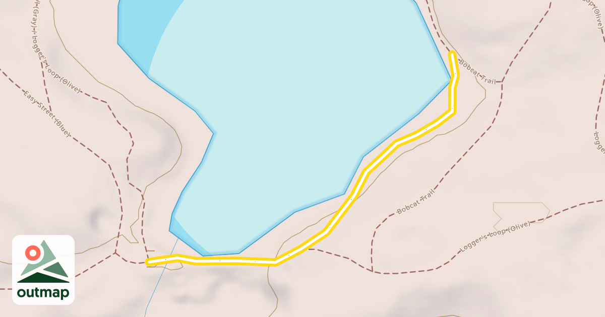 Map of Heron Marsh Trail (Gray)