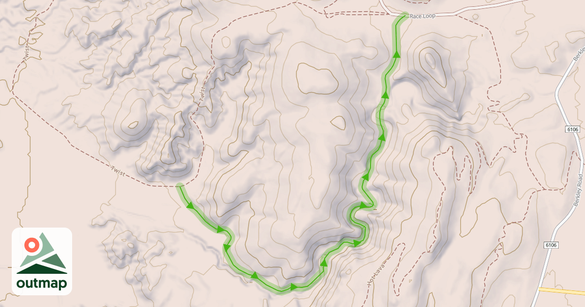 Map of Twist Canyon
