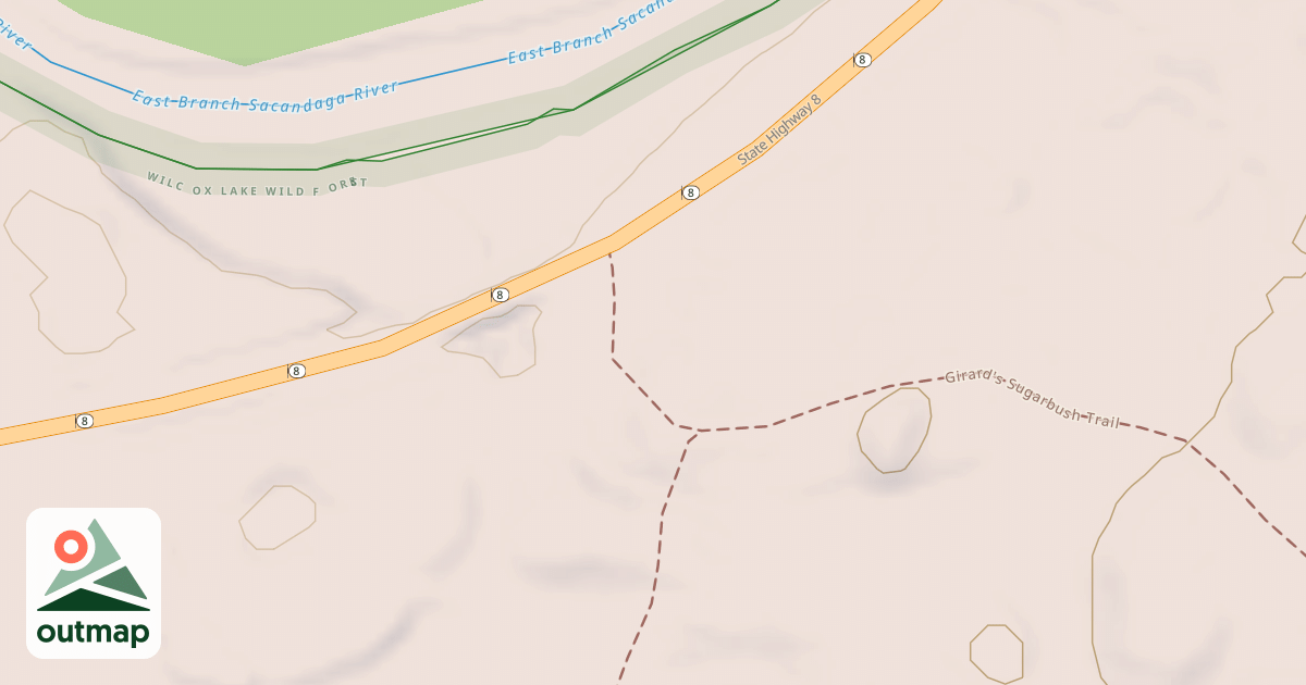Map of Girard's Sugarbush Trail