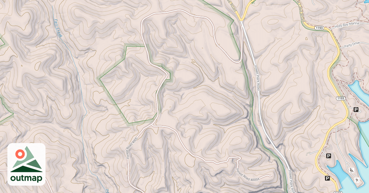 Map of FALL CREEK