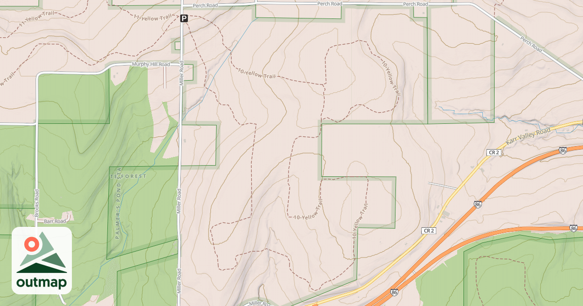 Map of West Almond Trail 10