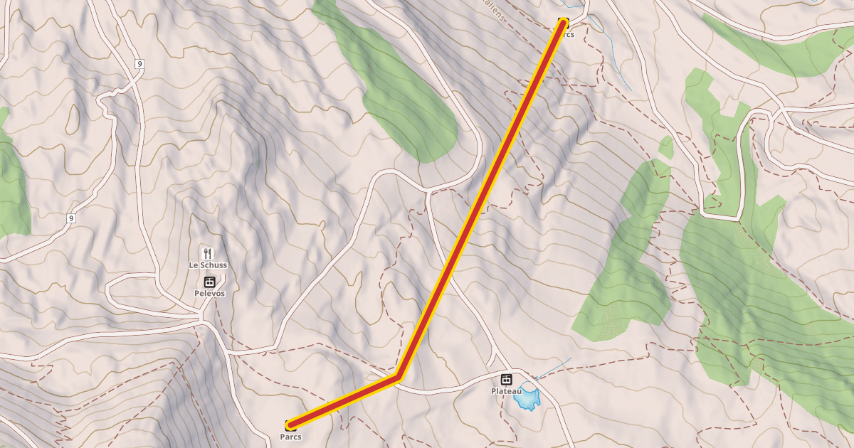 Map preview of Parcs