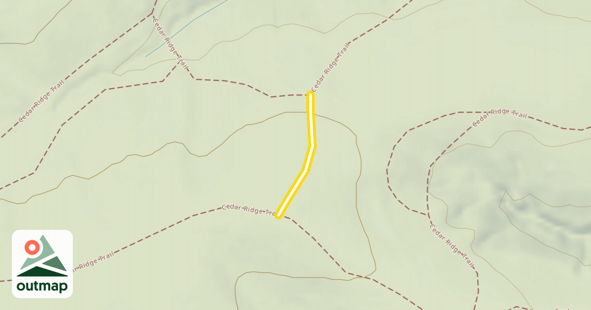 Map of Cedar Ridge Trail