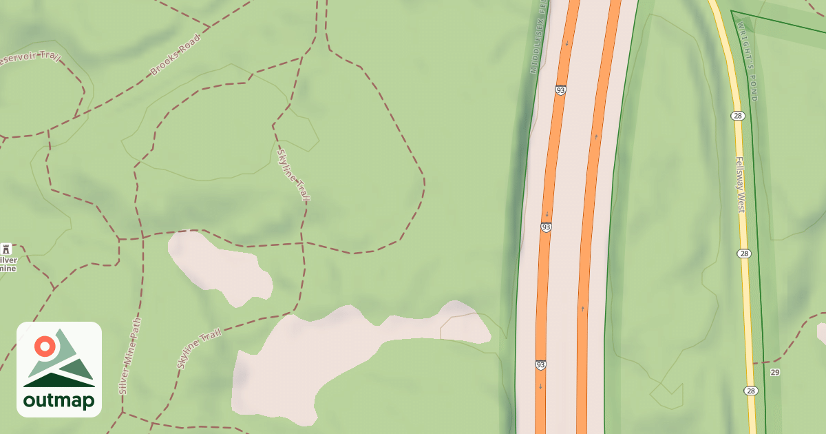 Map of Mountain Bike Loop