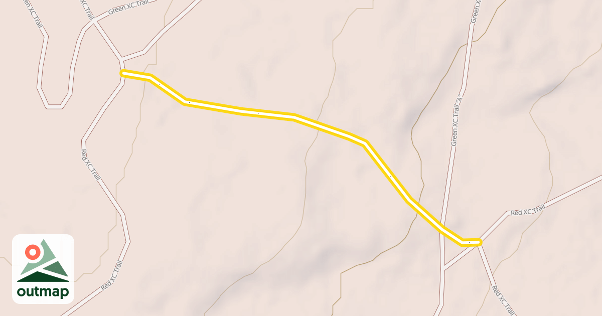 Map of Green XC Trail "B"