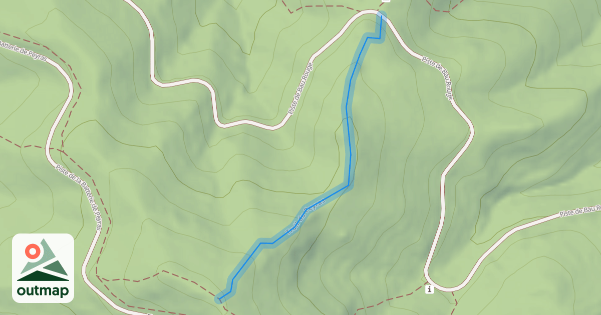 Map of Trail du Peyras
