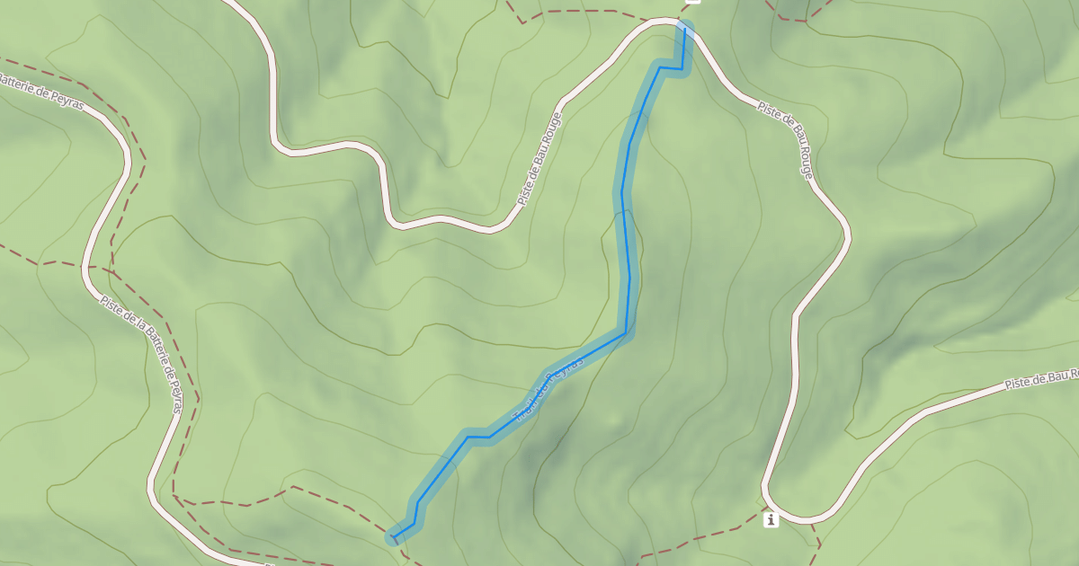 Map preview of Trail du Peyras