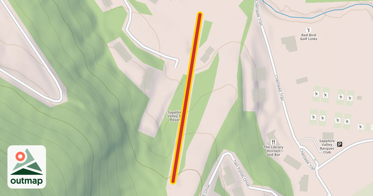Map of Quad Ski Lift