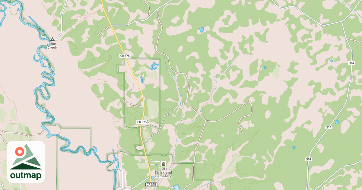 Map of BETSY BRANCH