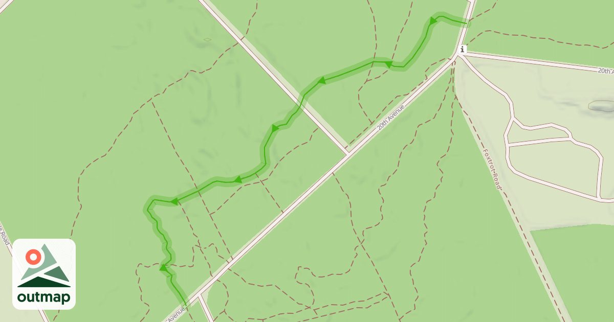 Map of MTB (brown track)