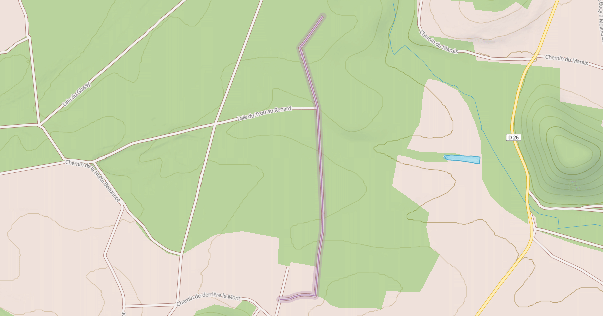 Map preview of Laie du Trou au Renard