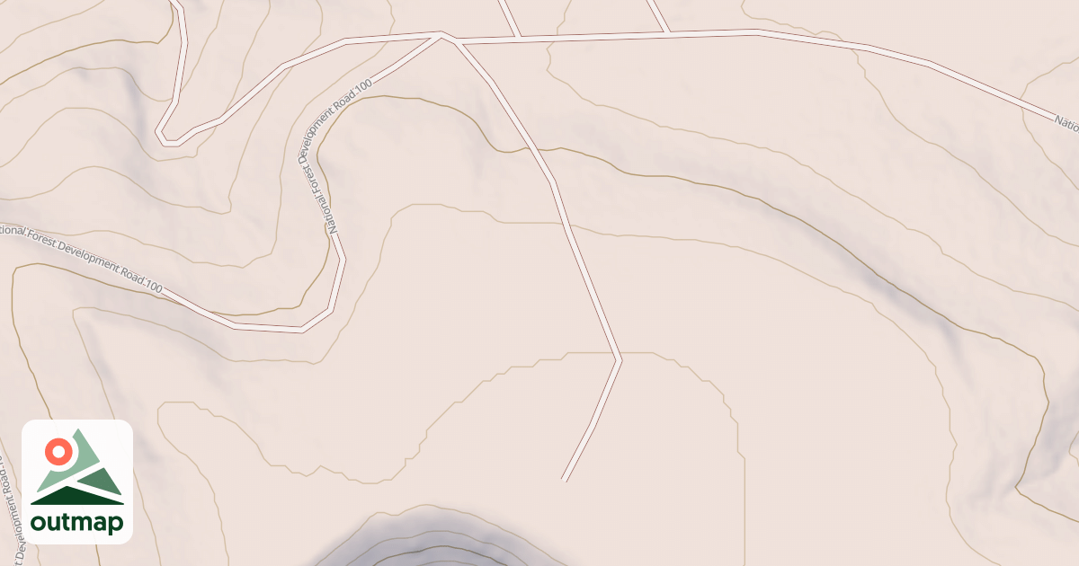 Map of USFS Motor Vehicle Use Map Trails 18214