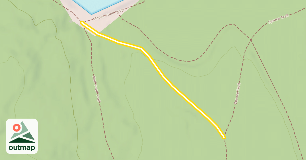 Map of Moose Pond Trail