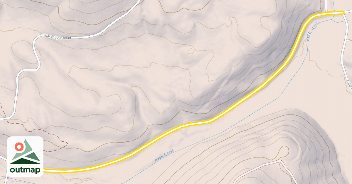 Map of Forest Road 6101