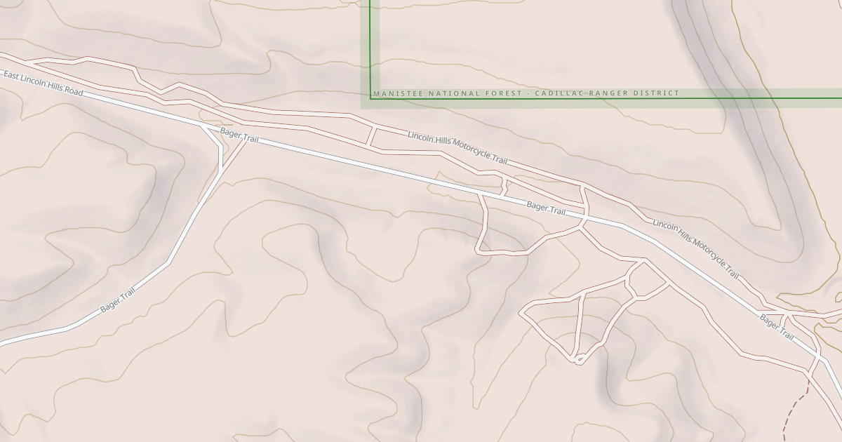 Map preview of Lincoln Hills Motorcycle Trail