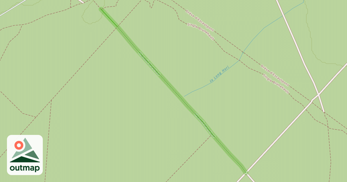 Map of Chaussée Brunehaut