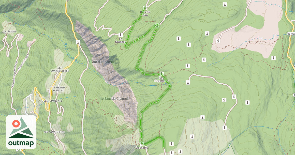 Map of Chemin de la Palettaz