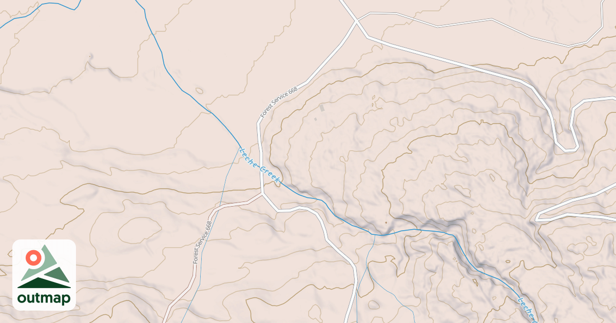 Map of LECHE CRK