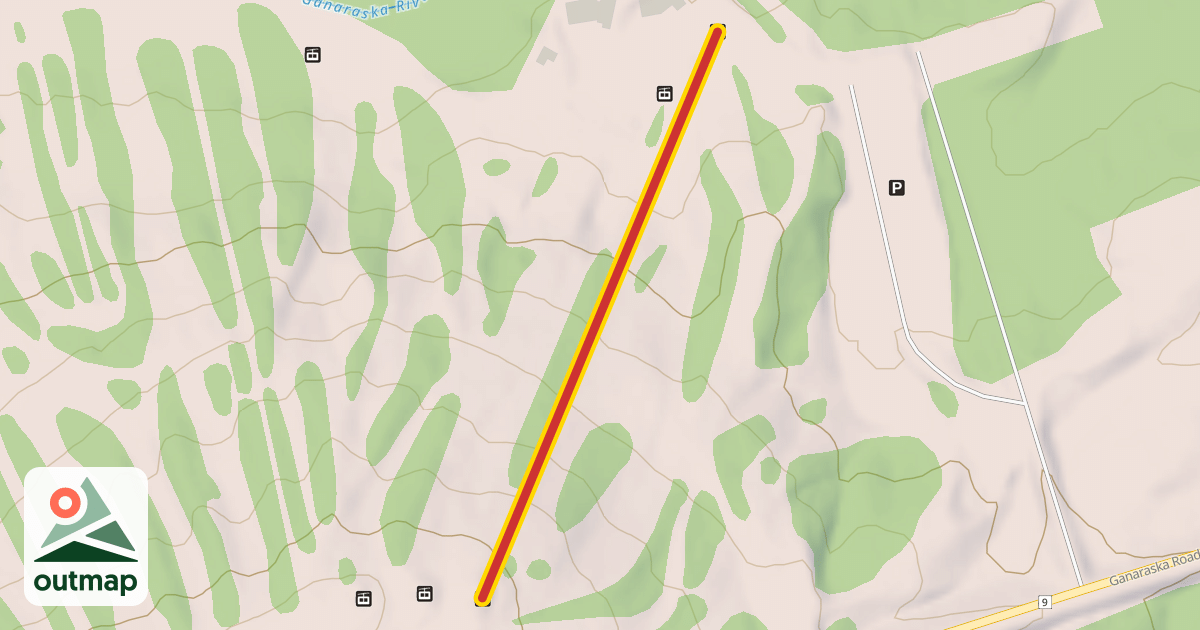 Map of Boulevard Quad Chair