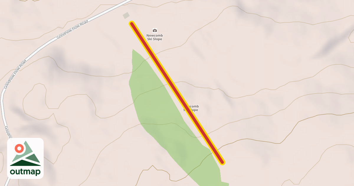 Map of T-bar Lift