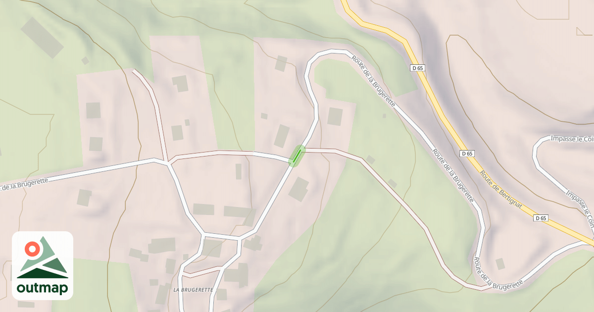 Map of Route de la Brugerette