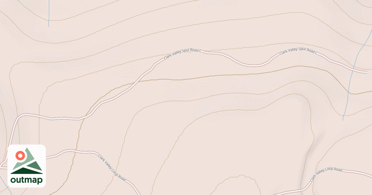 Map of CLARK VALLEY SPUR