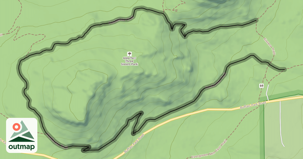 Map of Ponderosa Trail