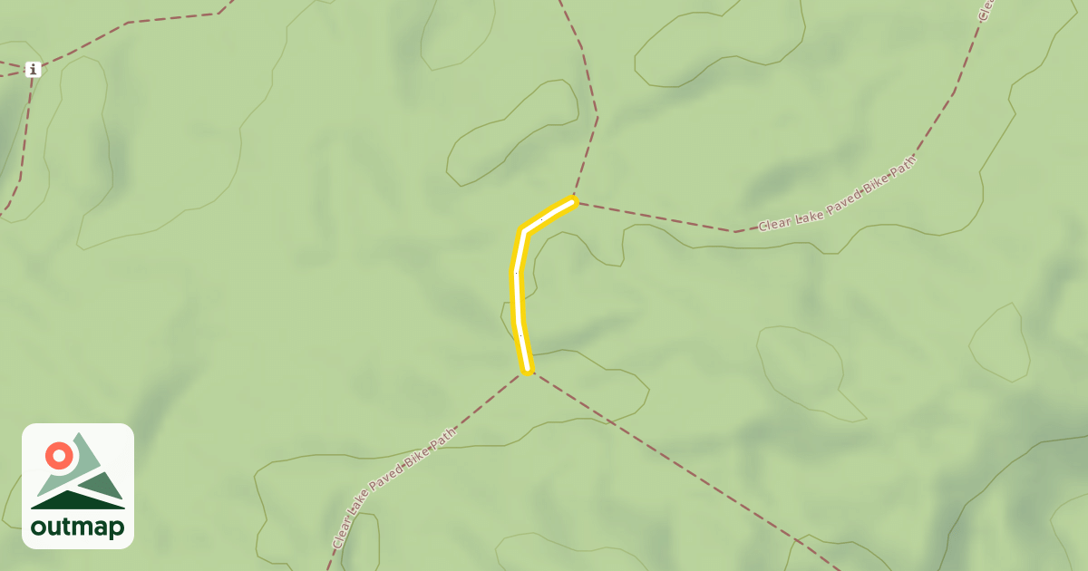 Map of Clear Lake Paved Bike Path