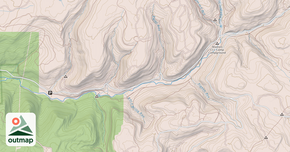 Map of Loyalsock State Forest & Worlds End State Park Snowmobile Trails
