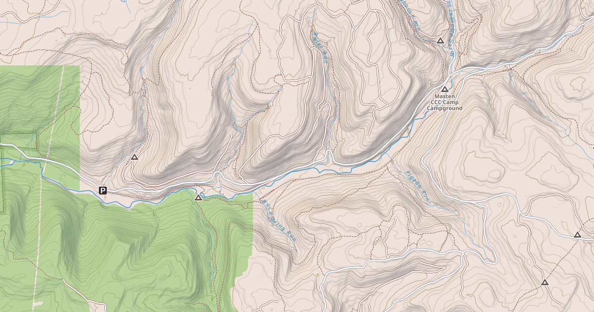Map preview of Loyalsock State Forest & Worlds End State Park Snowmobile Trails