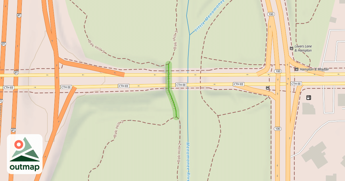 Map of Oak Hill (conector)
