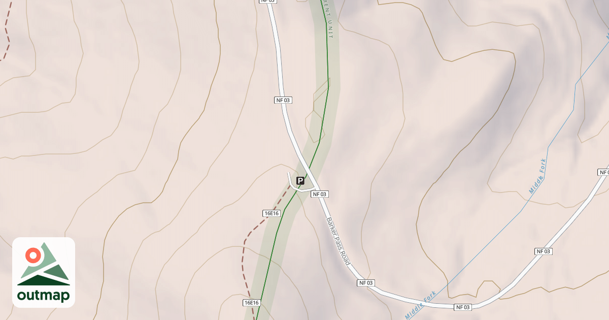 Map of BARKER PASS