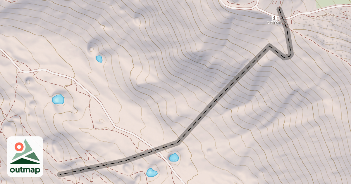 Map of Envers de Campanules