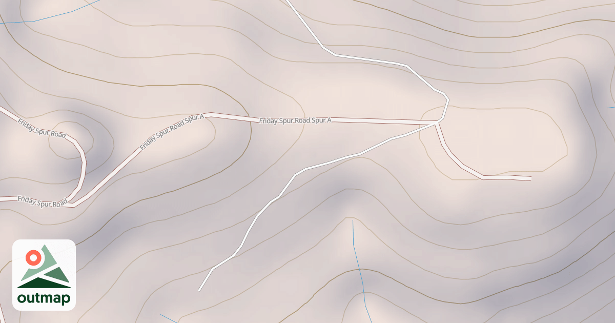 Map of FRIDAY SPUR