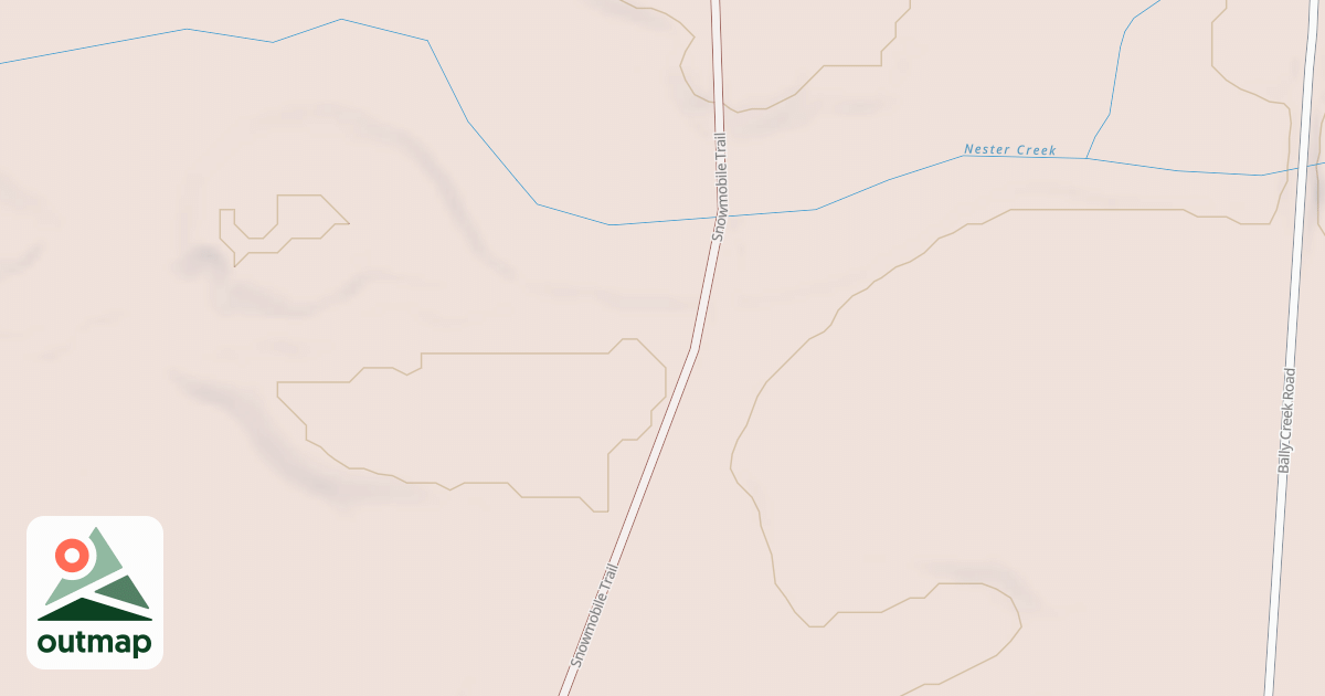 Map of BALLY CREEK SPUR M