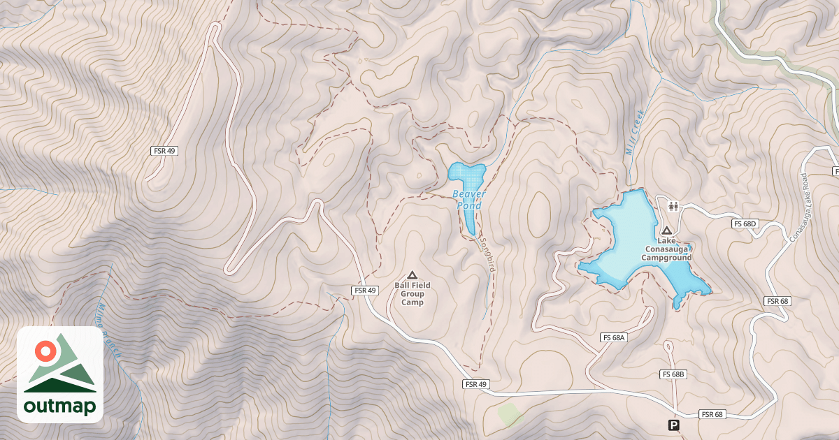 Map of GRASSY MOUNTAIN