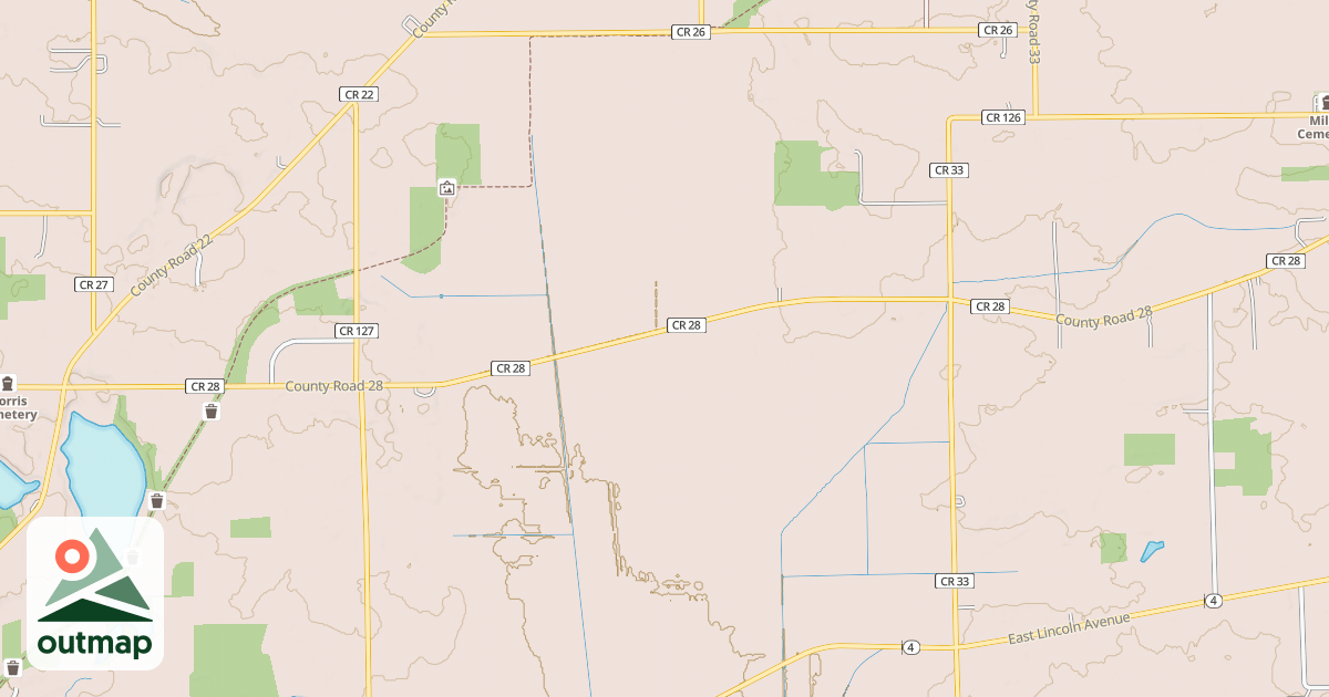 Map of Miami Snowmobile Trail