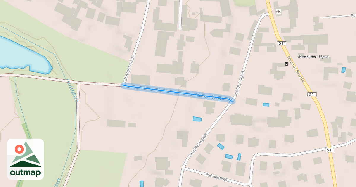 Map of Rue de l'Étang