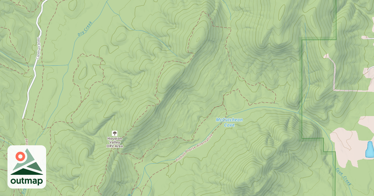 Map of USFS Motor Vehicle Use Map Trails 17452