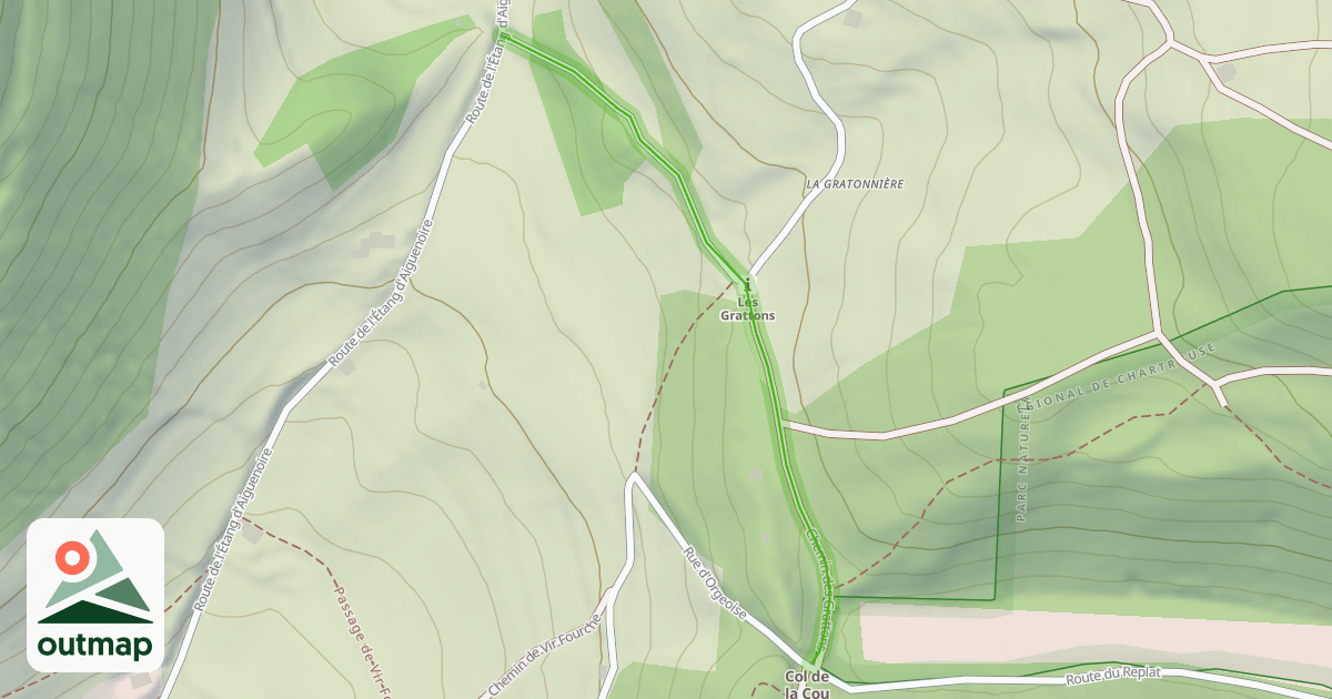 Map of Chemin des Grattons