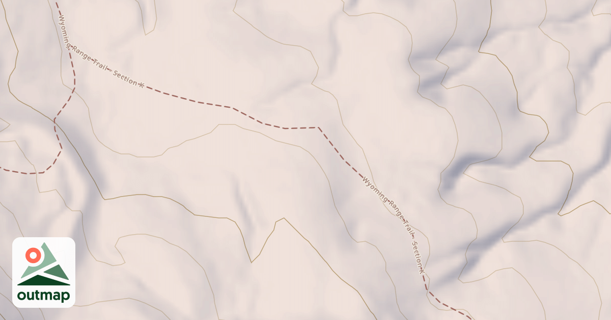 Map of Middle Piney North (H Trail)