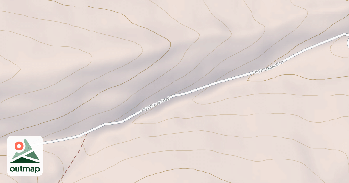 Map of BRYANTS FORK